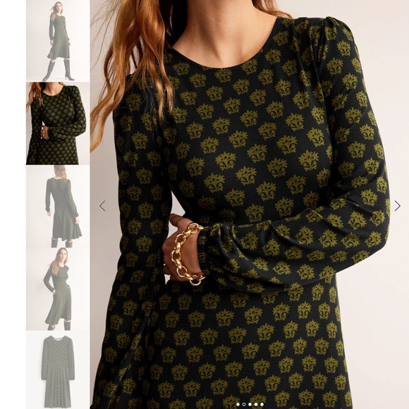 NWT Boden Women's Camille Jersey Midi Dress Size 8 - Picture 2 of 4